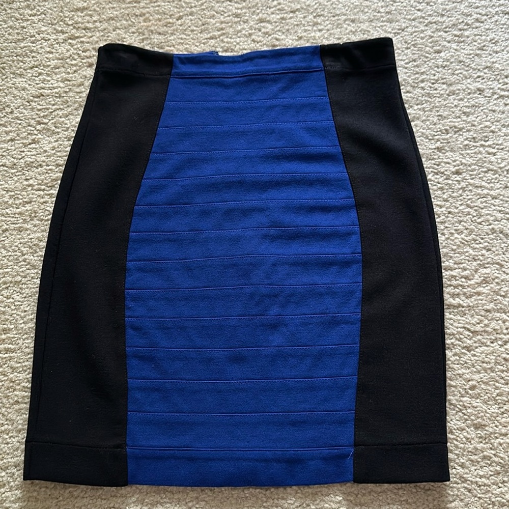 Express Bandage Blue Skirt size 0